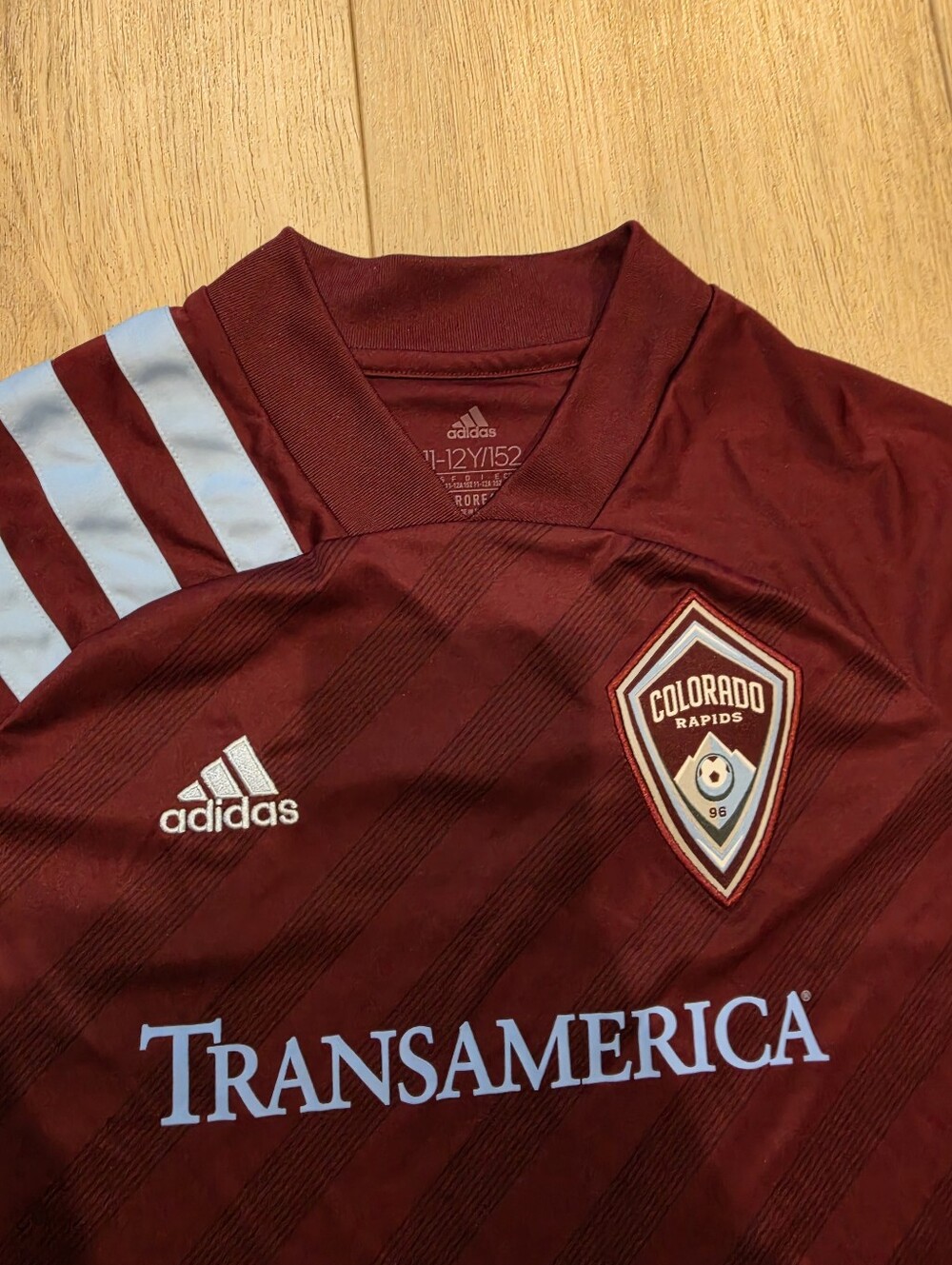 Adidas Colorado Rapids Soccer Jersey Youth 11-12 Y152 Burgundy MLS - Picture 2 of 6